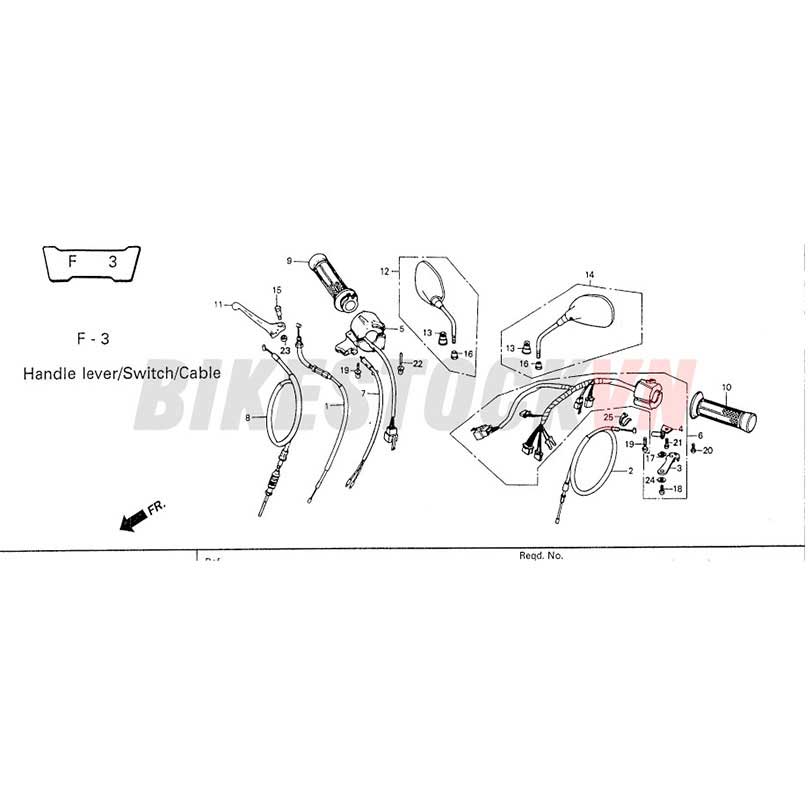 F-3_TAY PHANH/CÔNG TẮC/DÂY PHANH